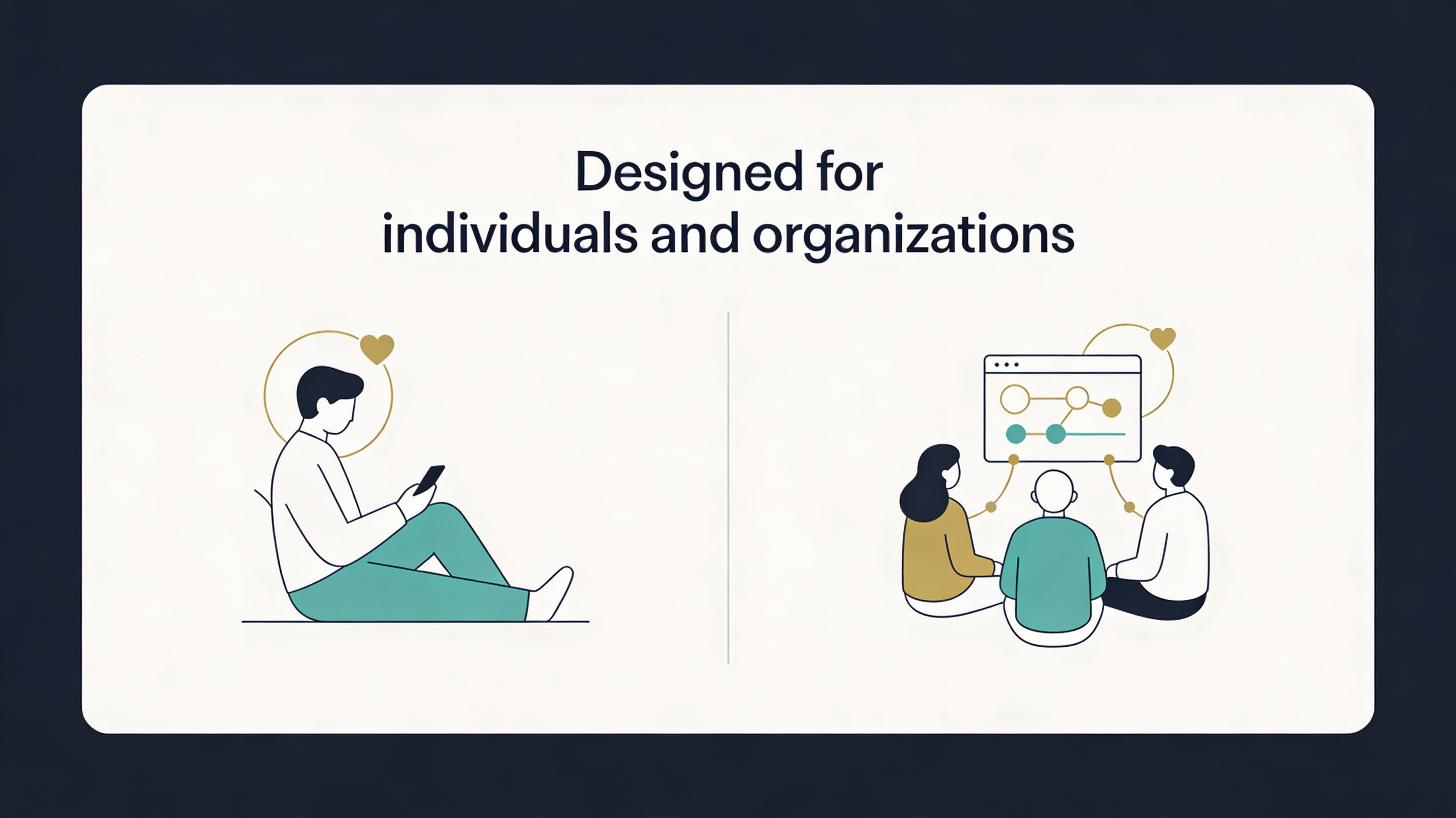 Image representing individual and organizational use